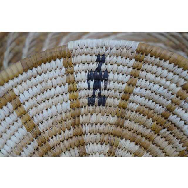 Rare Lot Vintage Papago Tohono O'Odham Naitive American Indian Woven Baskets For Sale - Image 10 of 14