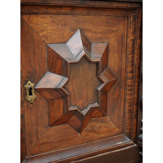 Brown 18th Century Baroque Chest of Drawers with Secretary For Sale - Image 8 of 10