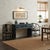 53" Distressed Dark Ink-Blue Drawers Narrow Console Credenza Table For Sale In San Francisco - Image 6 of 14