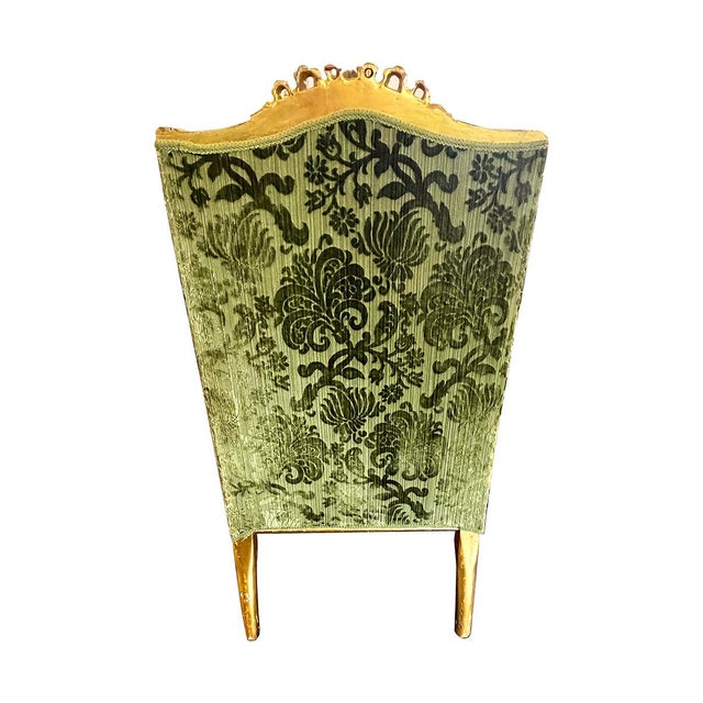 19th Century 19th Century Louis XV-Style Giltwood Chairs - Set of 2 For Sale - Image 5 of 7