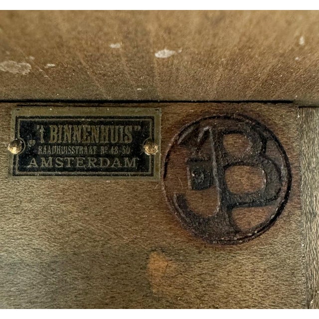 Art Deco Library Chair by Jac. Van Den Bosch, 1916 For Sale - Image 12 of 15