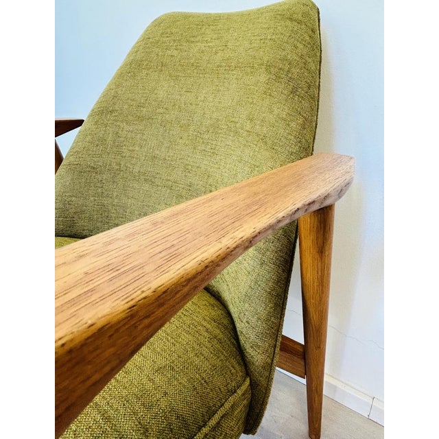 Wood Fully Mid-Century Armchair by Miroslav Navratil, Czechoslovakia, 1960s For Sale - Image 7 of 13