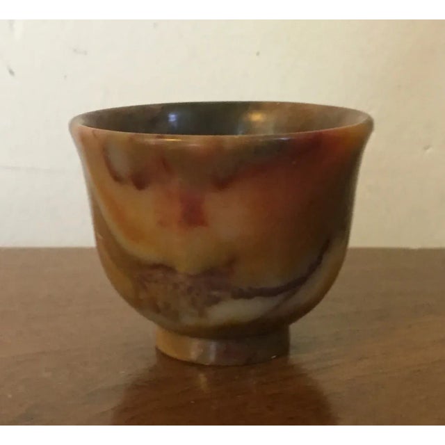 Antique 19th Century Chinese Carved Agate Stone Wine Cup For Sale - Image 10 of 13