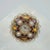 1950s Vintage Lucien Piccard 14k Pearl Multi-Color Gemstone Watch Brooch For Sale - Image 4 of 12