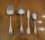4 piece Oneida * Silver Shell Community Silver Plate hostess set serving pieces including gravy spoon, meat fork, butter...