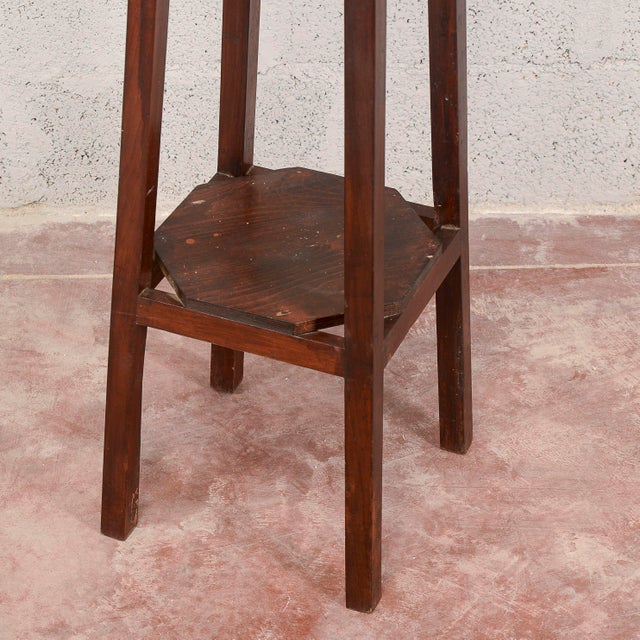 19th Century Fir Wood Plant Stand For Sale - Image 10 of 13