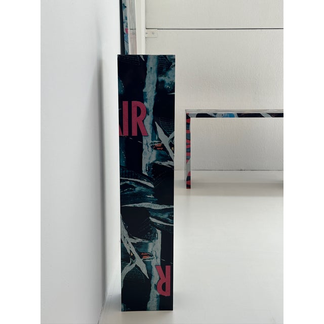 Bookcase by Mimmo Rotella and Zero, 1990s, in Flawless conditions. Designed from 2000 This piece has an attribution mark,...