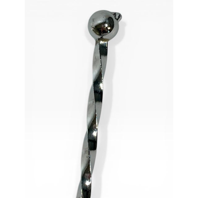 Vintage French Art Deco Silver Plate Ice Bucket With Ice Spoon For Sale - Image 13 of 14
