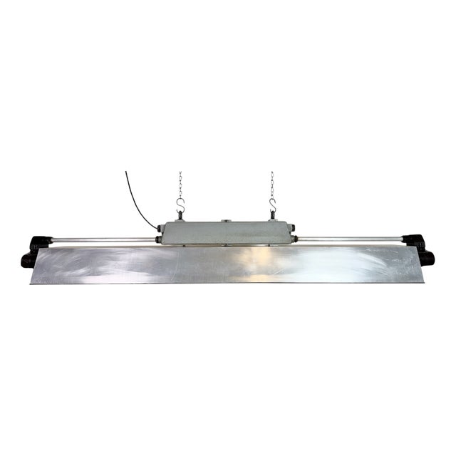 Industrial Grey Tube Light from Elektrosvit, 1970s For Sale