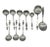 Silver 1950s Don Wallace for Lauffer Design 2 Stainless Steel Set of 42 For Sale - Image 8 of 12