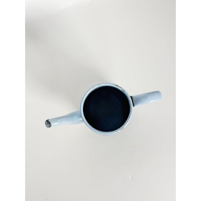 Enameled Iron Coffee Pot, France, 1960s For Sale - Image 6 of 12
