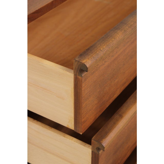 Mid Century Modern Walnut Bookcase Etagere Unit For Sale - Image 9 of 15