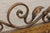 Metal Gold Finish Iron Gothic Fireplace Fender Set For Sale - Image 7 of 13