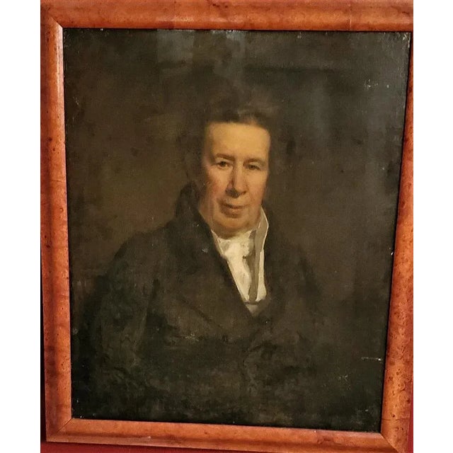 American Early 19th Century Portrait of a Gentleman in the Style of Jacob Eichholtz For Sale - Image 3 of 13