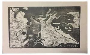 Auti te pape (Les Femmes à la Rivière) - Woodcut After Paul Gauguin 1891 1891