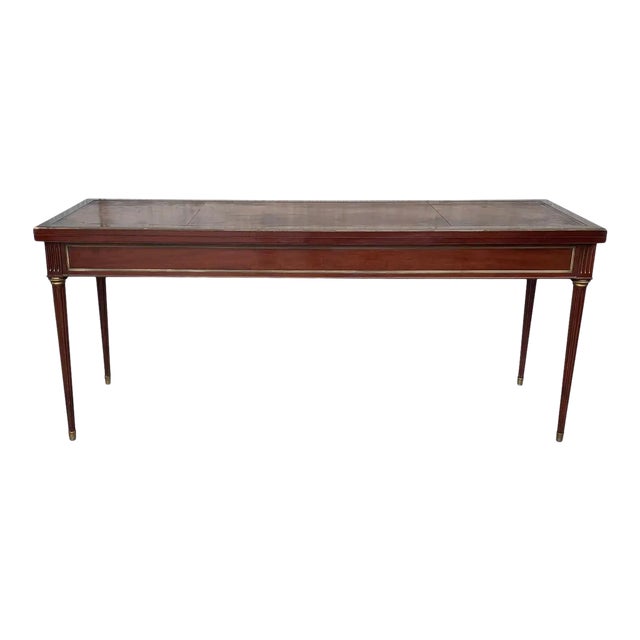 Louis XVI Style Mahogany Convertible Console For Sale