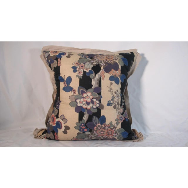 Not Yet Made - Made To Order Art Deco Floral Print Pillow - 22ʺW × 22ʺH For Sale - Image 5 of 5