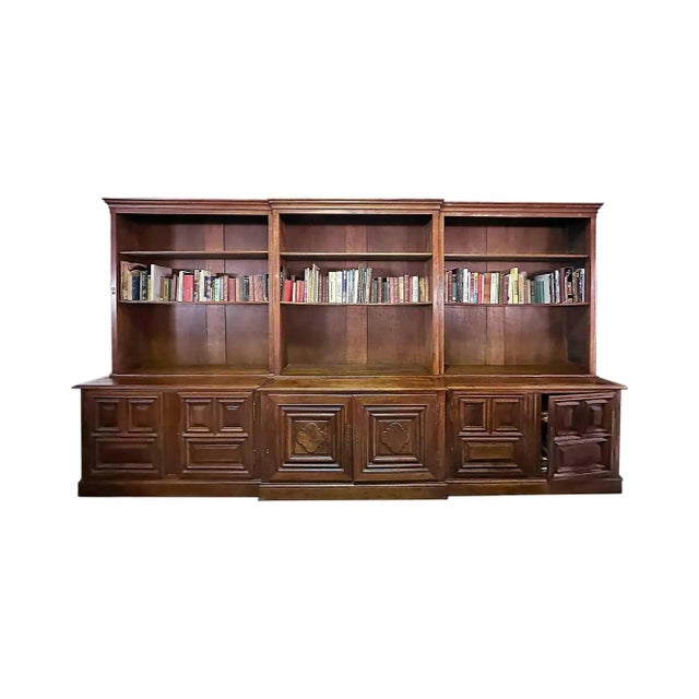 Brown French Walnut Bookcase For Sale - Image 8 of 8