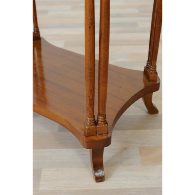 Tan Mid-Century Coffee Table with Eight Turned Columns For Sale - Image 8 of 12