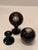 Wood Victorian Carpet Balls on Stands With Sterling Silver Plaques -a Pair For Sale - Image 7 of 13