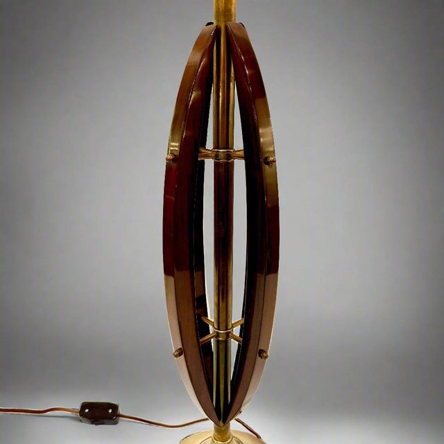 Mid-20 Century Pair of Modernist Architectural Table Lamps, Italy For Sale - Image 10 of 18