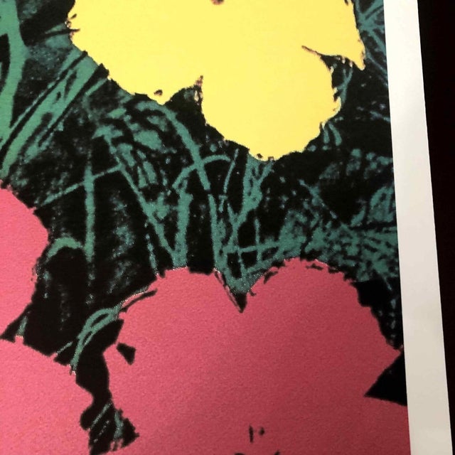 Printmaking Materials 1990s After Andy Warhol "Poppy Flowers" Lithograph For Sale - Image 7 of 11