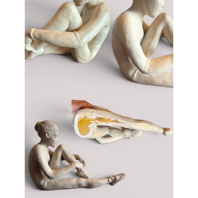 Austin Productions Seated Ballerina Tying Pointe Shoe Sculpture-Ballet Art-Dance For Sale - Image 9 of 11