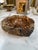 1970s Natural Brown Marble Ashtray – Polished Stone Bowl With Rustic Raw Edge For Sale - Image 5 of 6