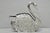 Vintage Art Nouveau Godinger Italy Silver Plated Swan Bird Napkin Letter Holder For Sale - Image 12 of 13