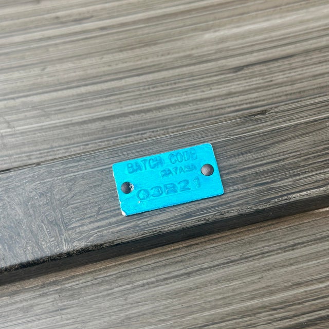 Contemporary Ratana Bolano Collection Aluminum Outdoor Round Coffee Table For Sale - Image 11 of 11