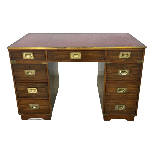 English Colonial Style Desk in Mahogany For Sale