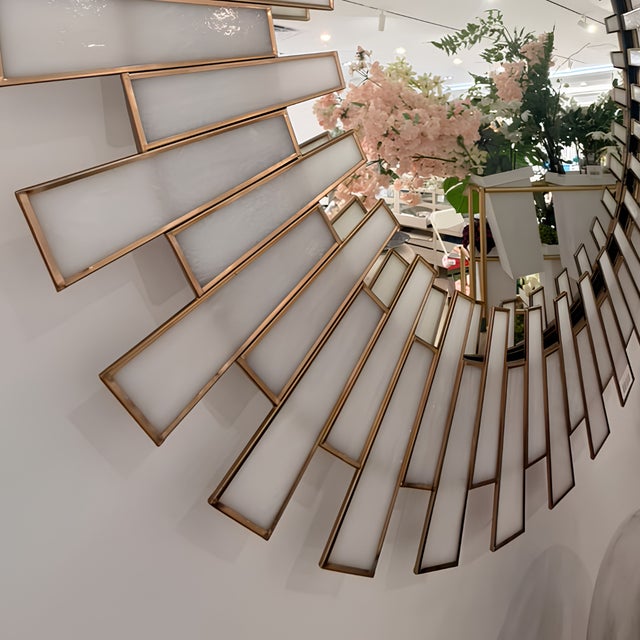 Sagebrook White Marble Tiled Mirror For Sale - Image 4 of 4