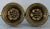 Large Antique 19th Century American Federal Empire Gilt Spun Brass Classical Drapery Tie Backs - a Pair For Sale - Image 11 of 11