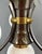 Art Deco Brass Chandelier with Opaline Glass, 1930s For Sale - Image 3 of 5