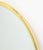 Modern Brass Framed Oval Mirror For Sale In New York - Image 6 of 7