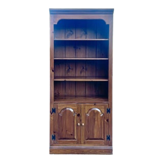 Ethan Allen Country Craftsman Pine Bookcase For Sale