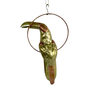 Brass & Cooper Toucan Sculpture by Sergio Bustamante