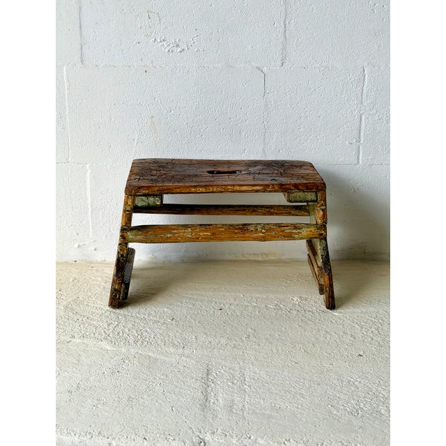 Antique Rustic Wooden Bench, 1890s For Sale - Image 15 of 16