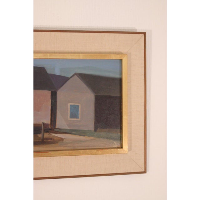 Ragnar Ring, Grötviks Sjöbodar, Söndrum, 1968, Oil on Panel, Framed For Sale - Image 4 of 13