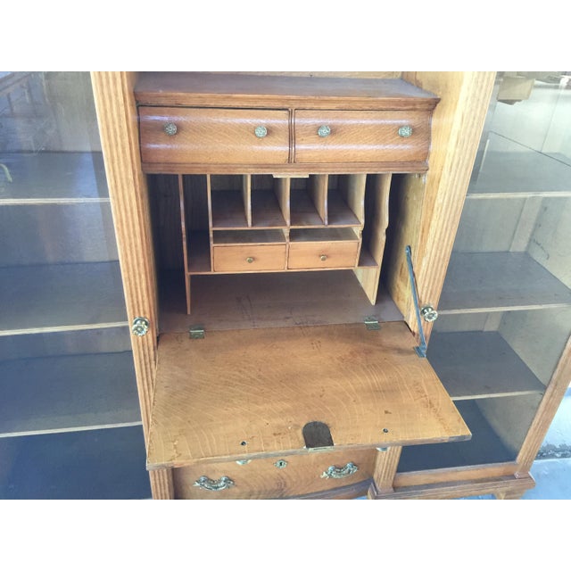 Victorian Side By Side Secretary Desk Bookcase Chairish
