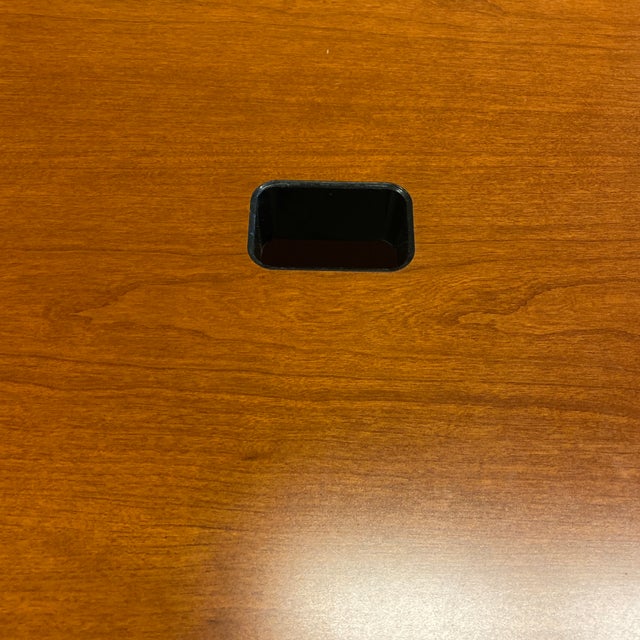 Knoll Reff Cherry Wood Executive's Desk Chairish