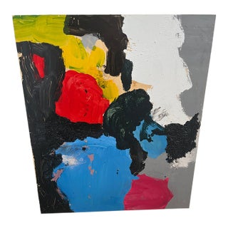 Bold Block Abstract Painting For Sale
