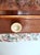 Vintage Italian Console Table in Ebonized Beech and Rose-Patterned Fabric, 1950s For Sale - Image 9 of 11