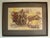 Midcentury Landscape Farm Cart Wagon Lithograph For Sale - Image 4 of 4