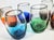 Jewel Toned Crackle Stemless Goblets- Set of Six For Sale - Image 4 of 16