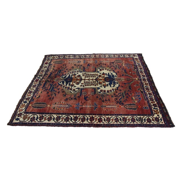 Antique Wool Rug For Sale - Image 4 of 7