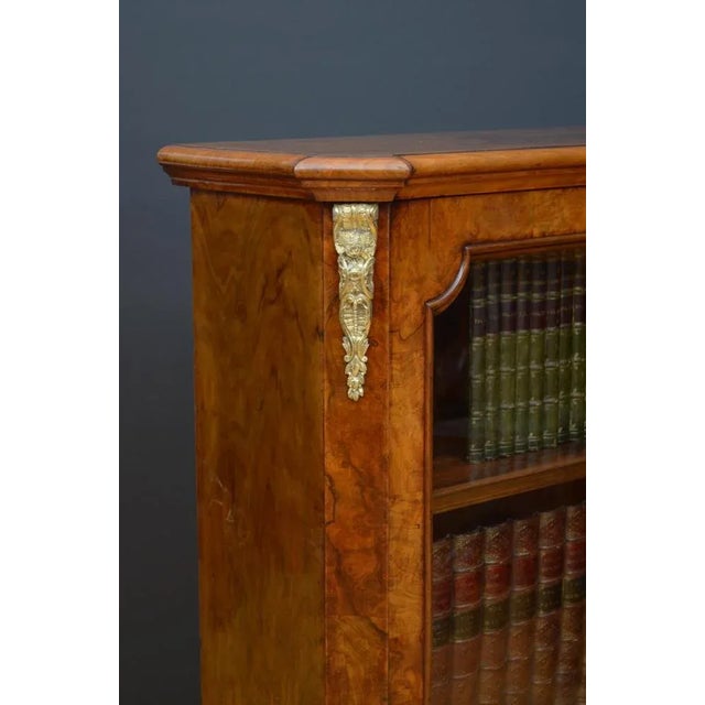 Victorian Walnut Display Cabinet, 1870s For Sale - Image 10 of 13