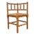1950s Dutch Bobbin Turned Corner Chair With Rush Seat For Sale