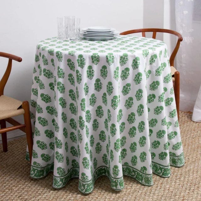 The Riya design features an old-style Indian flower motif in a fresh, modern color palette. Our versatile Indian block...