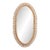 Oval Gilt Resin and Blue Glass Mirror in Manner of Line Vautrin. For Sale